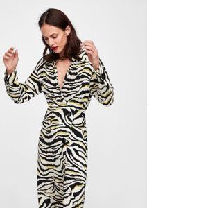 Zara long sleeves striped shirt dress, NWT, S